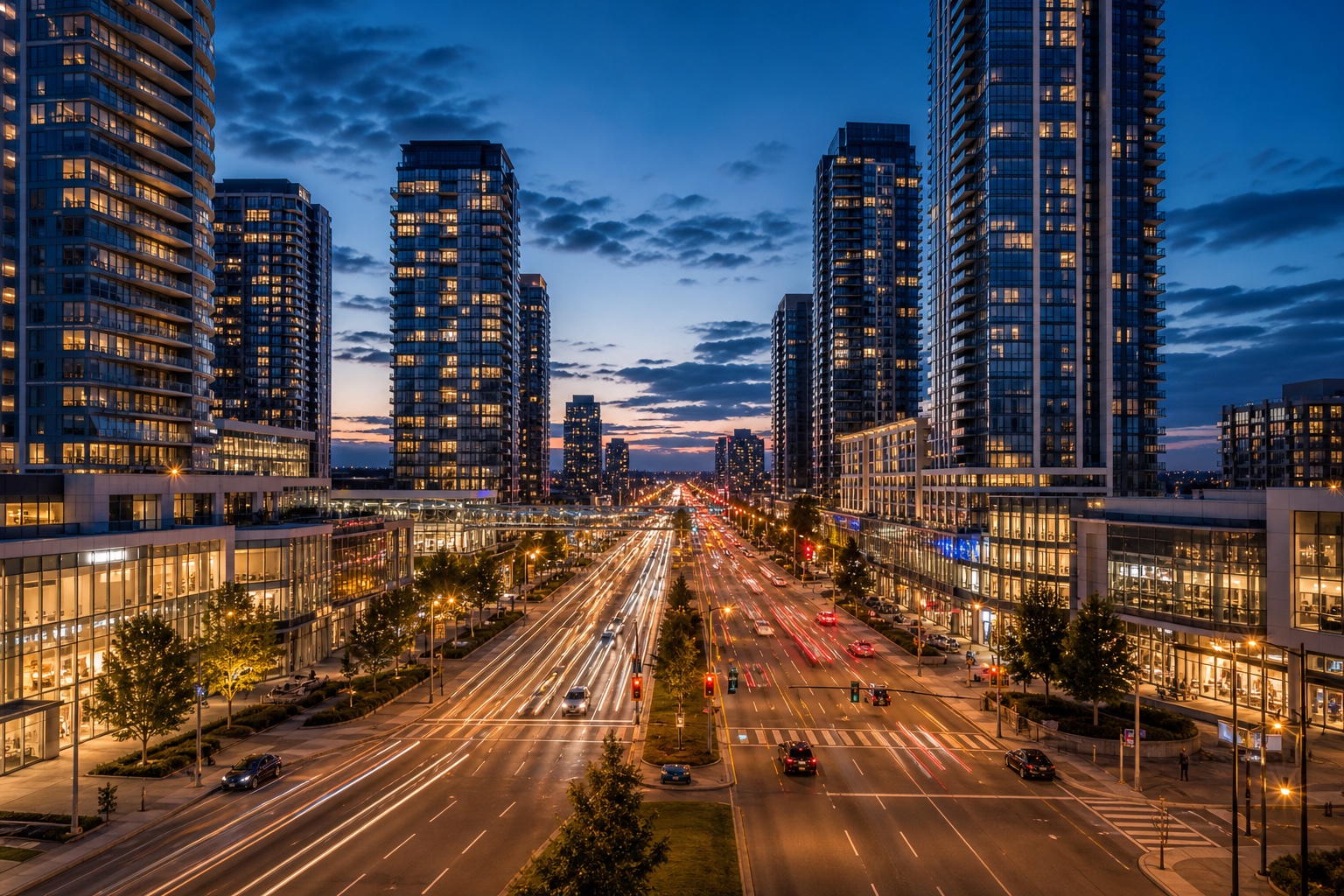 Highway 7 along the Yonge condo corridor